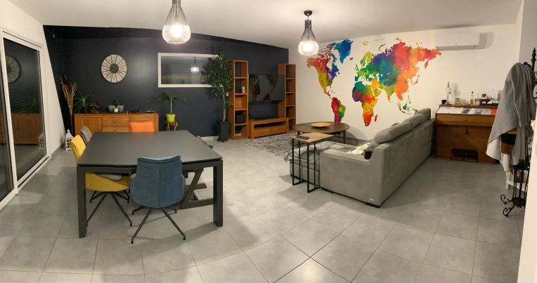 Bohemian, Living room, Remote Coaching, 3D ambiance