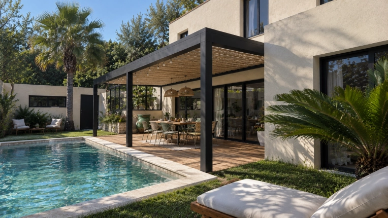 Outdoor/Garden, Nature, 3D ambiance, Plan, Layout